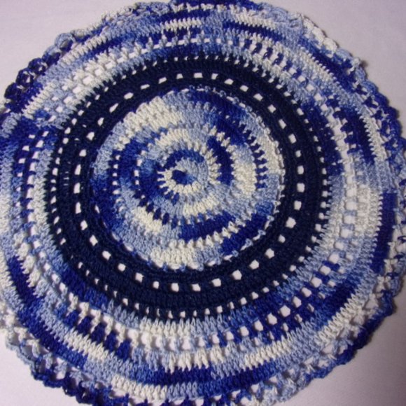 Handmade Crocheted Doily, Home Decor Table Doilies, Crochet Doily, MADE BY KAT - Picture 2 of 6